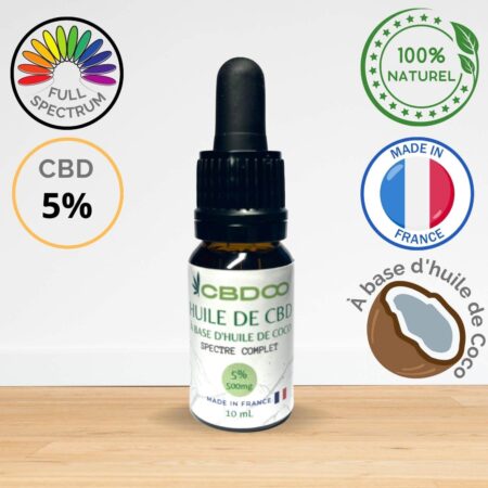 Huile CBD 5% coco