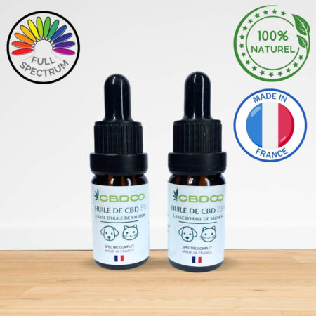 huile cbd chanvre/saumon pour animaux